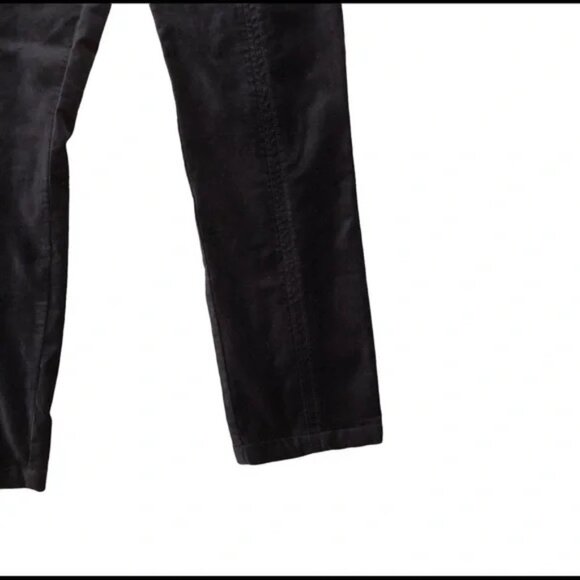 ✨NWT Anthropologie Black Velvet Slim Trousers | Size 4 | Office Chic✨ - Picture 4 of 7